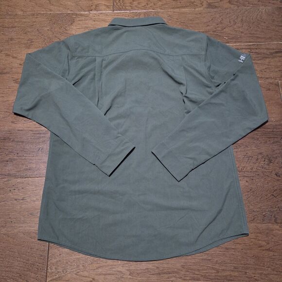 Duck Camp Lightweight Hunting Shirt Long Sleeve LS201 Green Size Large New - Picture 5 of 9